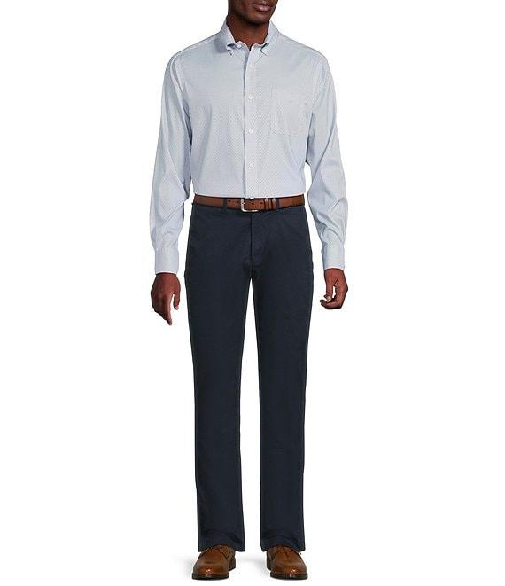 Cremieux Blue Label Performance Stretch Tight Geometric Print Twill Long Sleeve Woven Shirt Product Image