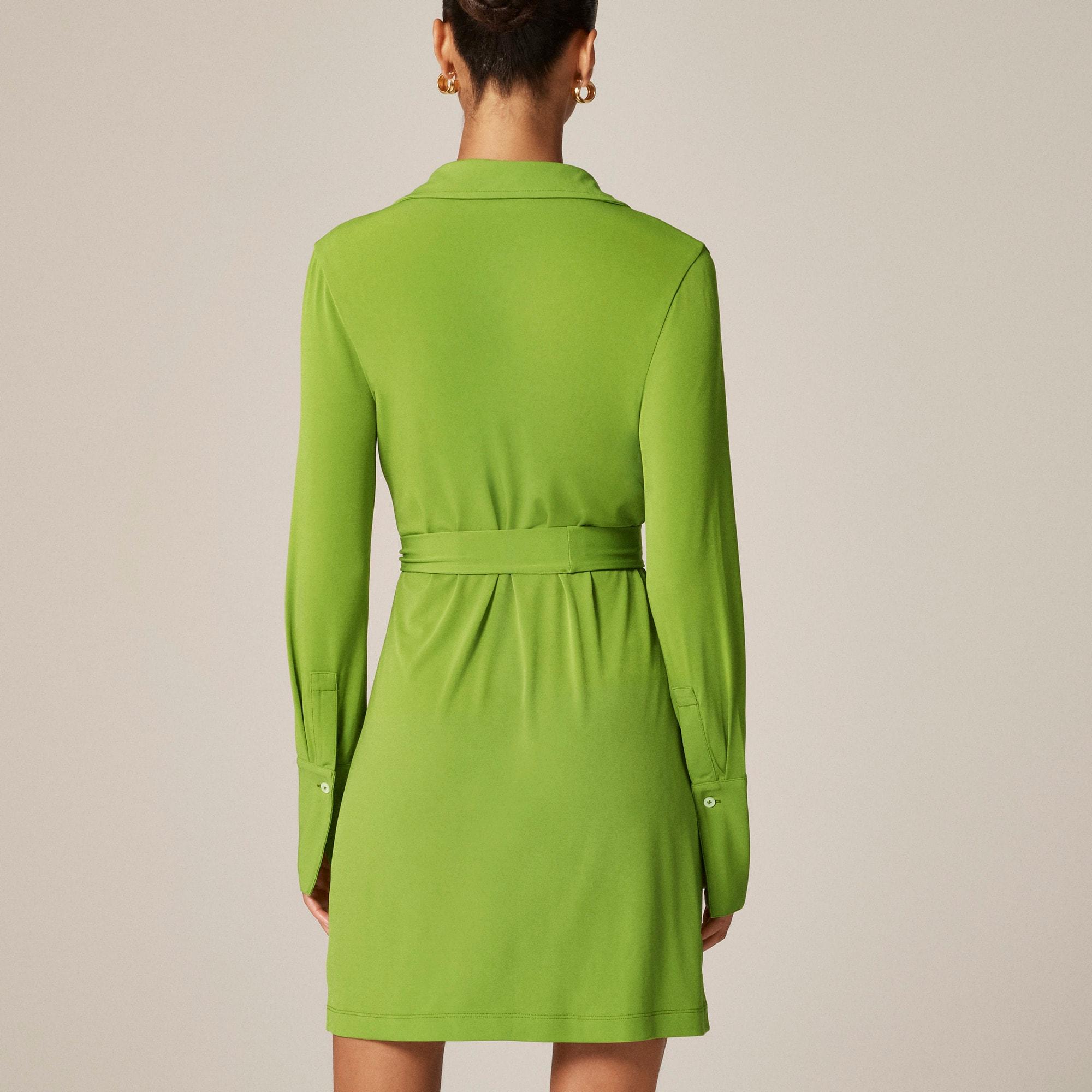 Mini shirtdress in matte jersey Product Image