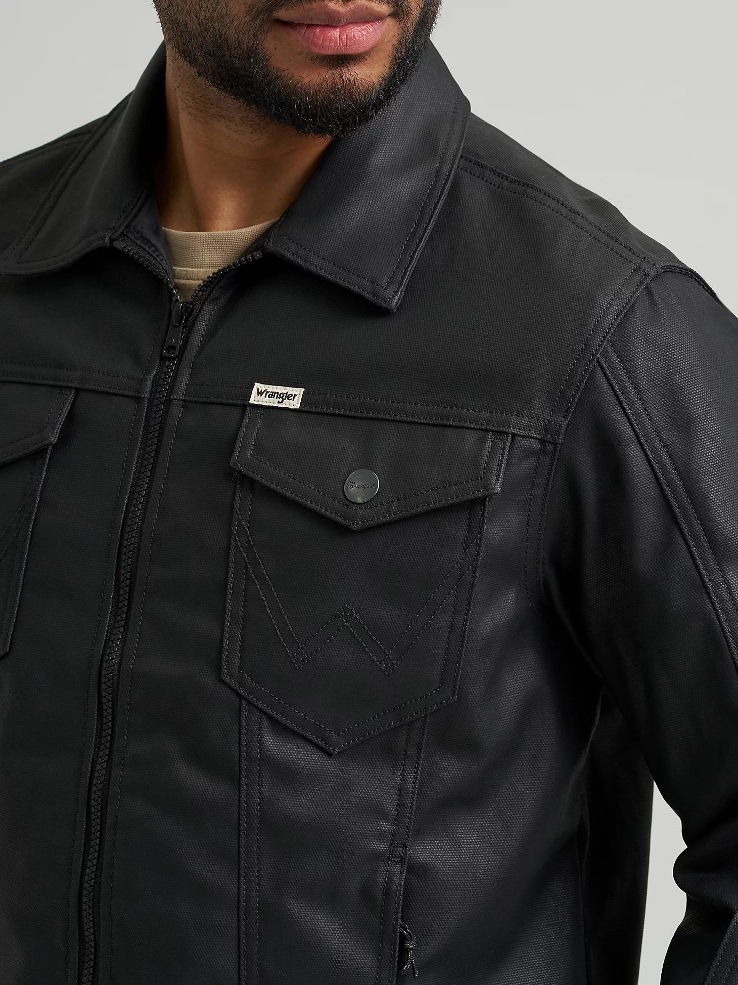Wrangler All Terrain Gear Men's Outdoor Trucker Jacket in Jet Product Image