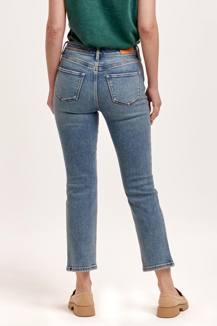 Frankie Straight Fit High Rise Cropped Jeans Product Image