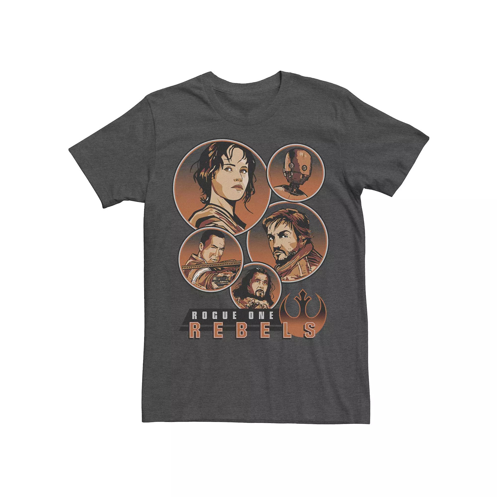 Men's Star Wars Rogue One Rebellion Hero Circles Tee,  Product Image