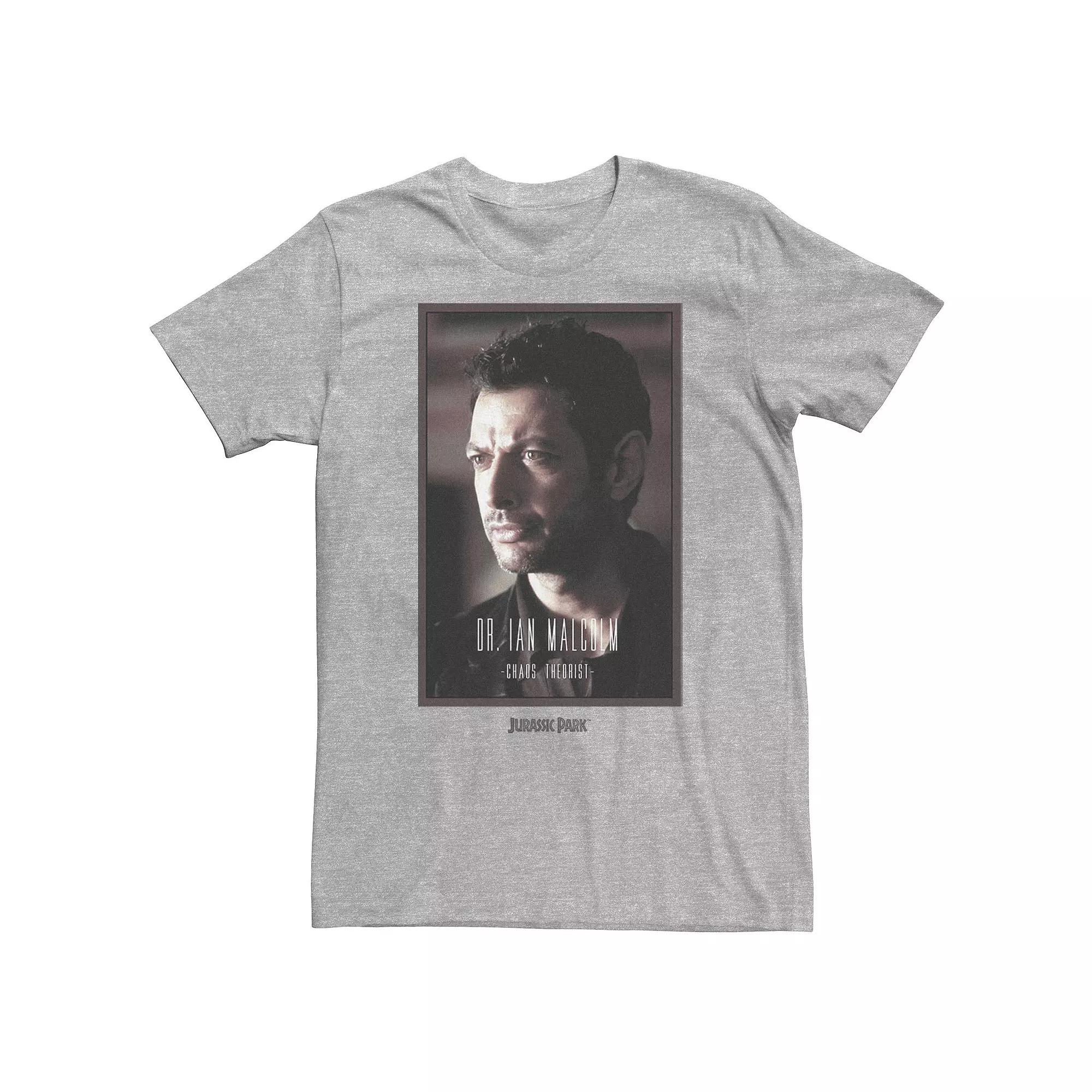 Big & Tall Jurassic Park Dr. Ian Malcolm Chaos Theorist Tee, Men's,  Product Image