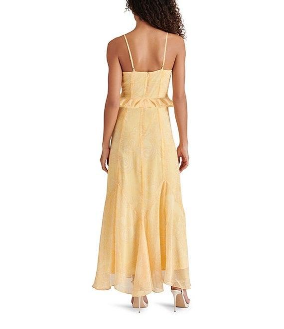 Steve Madden Gracie Lace V Neck Sleeveless A-Line Maxi Dress Product Image