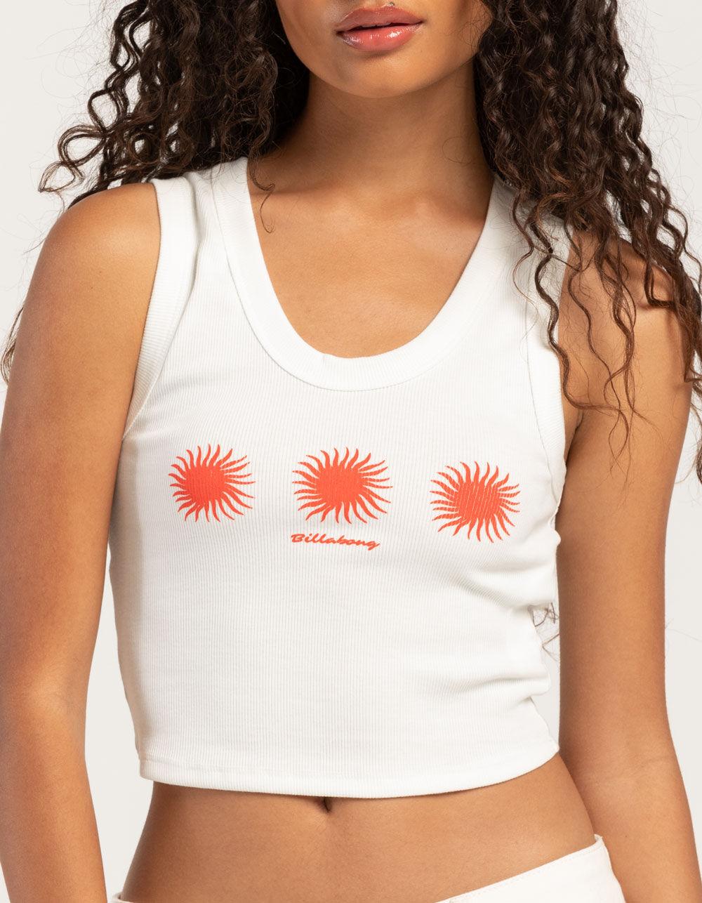 BILLABONG On Repeat Womens Tank Top - WHITE Product Image