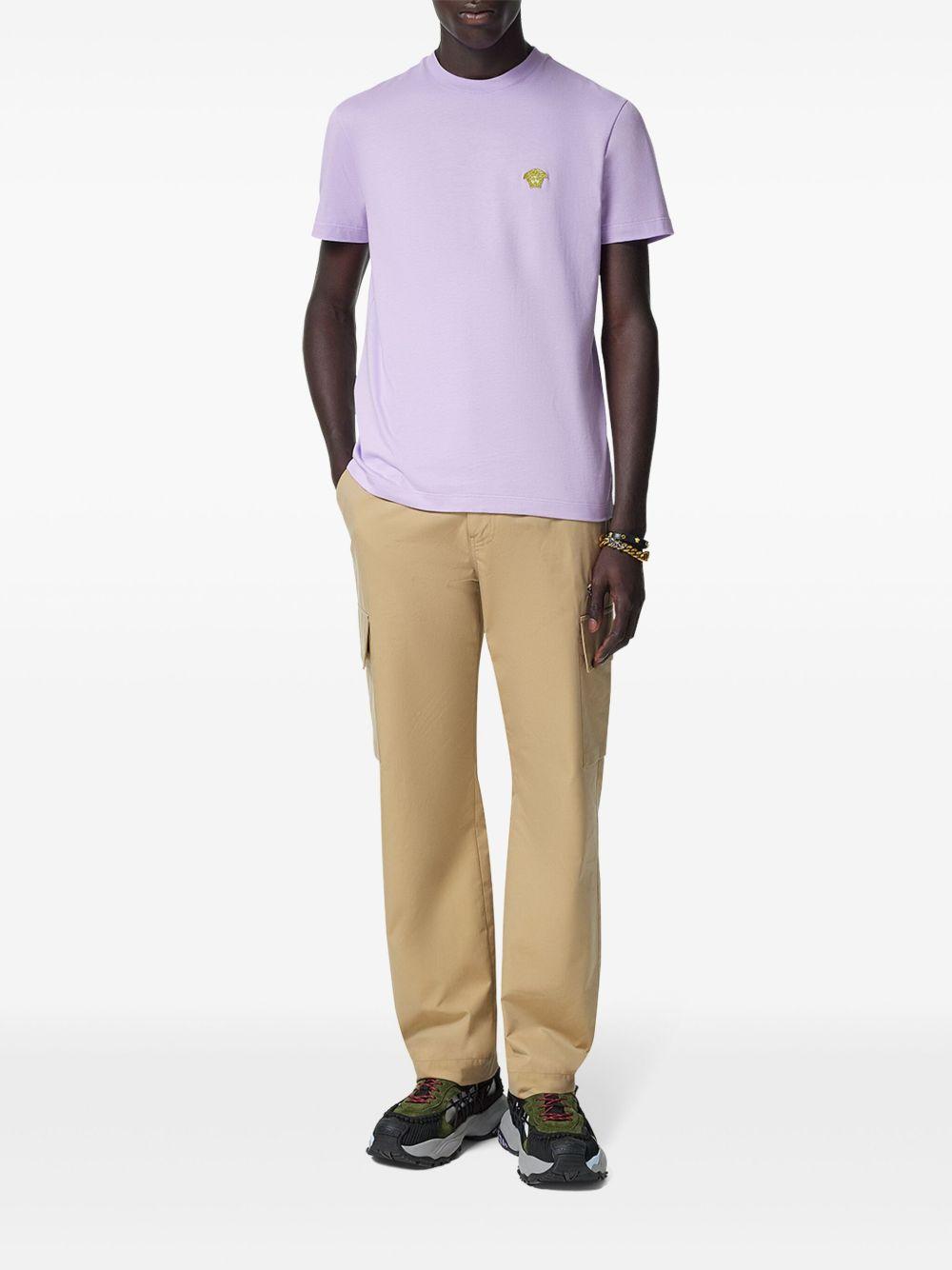 Medusa-embroidered T-shirt Product Image