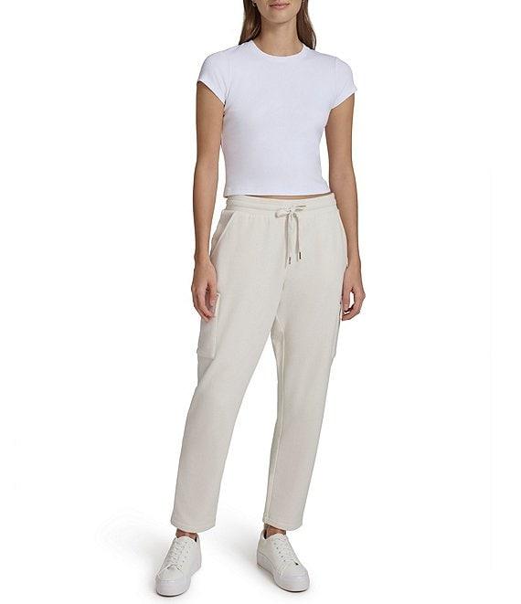 Andrew Marc Sport Pull-On Fleece Cargo Ankle Pant Product Image