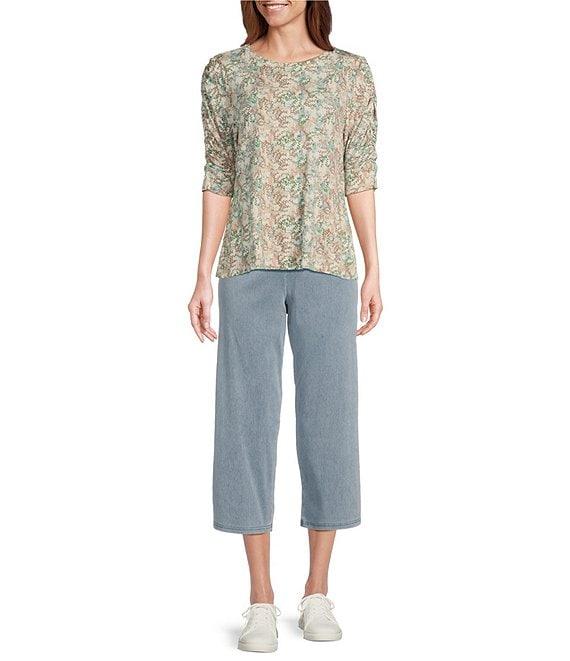 Intro Teri Love the Fit Knit Straight Leg Tummy Control Capri Leggings Product Image