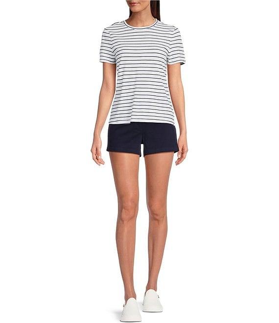 Southern Tide Knit Sunfarer Striped Crew Tee Shirt Product Image