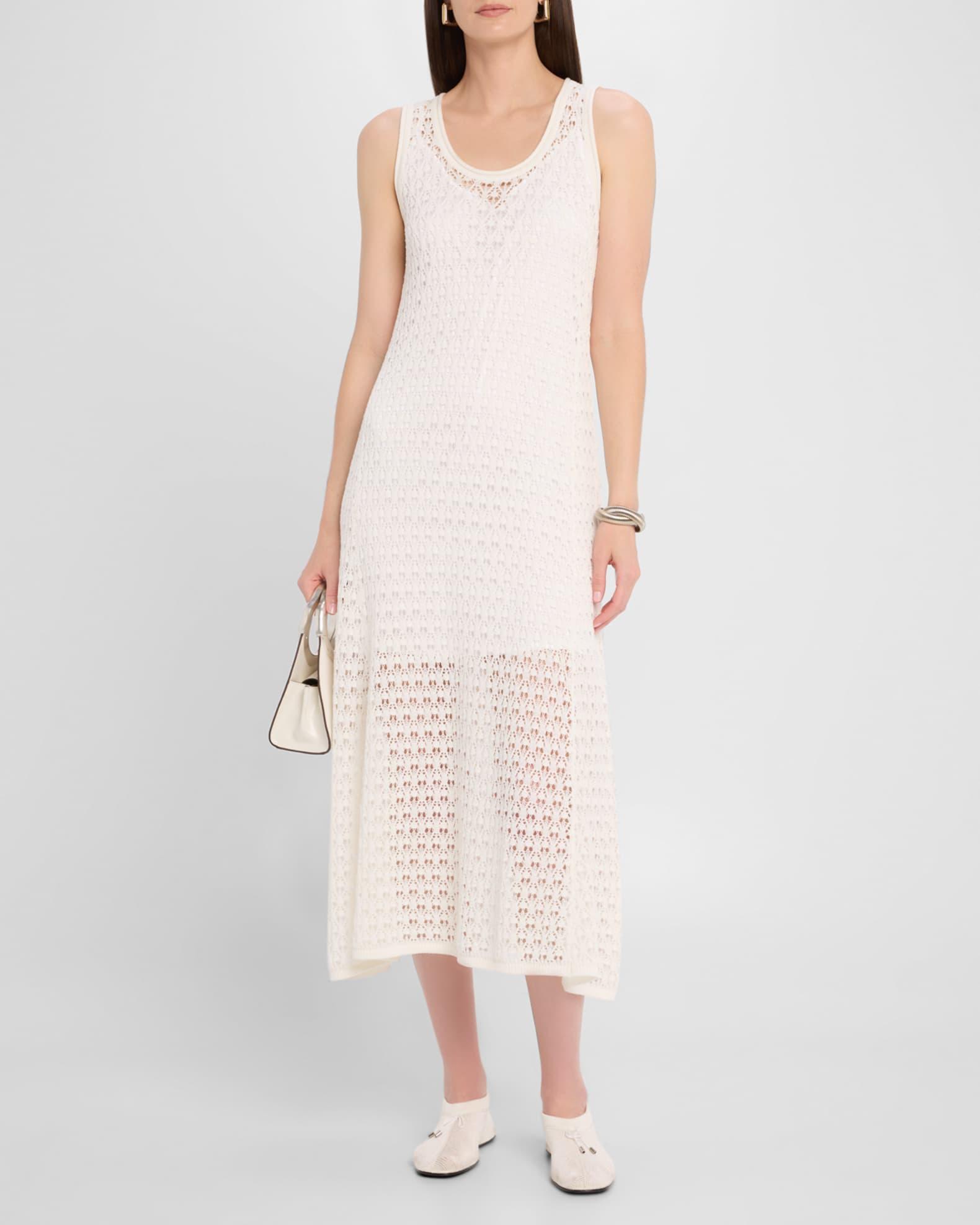 Lace Knit Midi Tank Dress Product Image