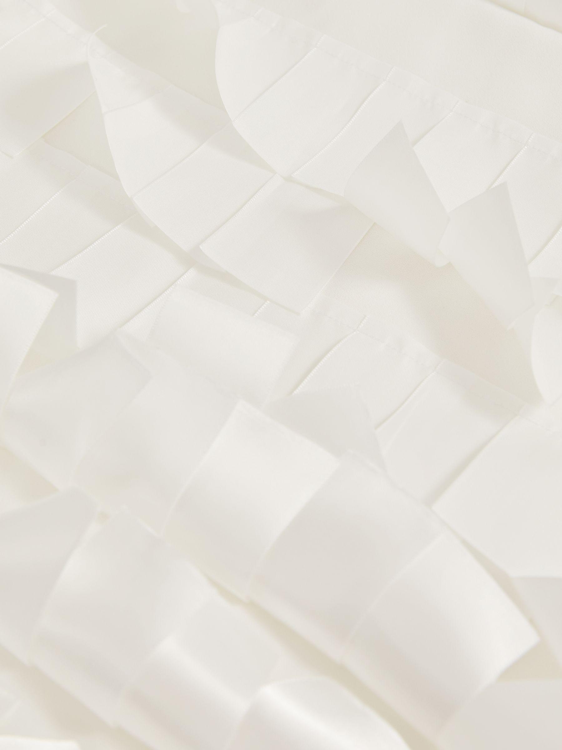 Atelier Layered Fringe Mini Dress in White Product Image