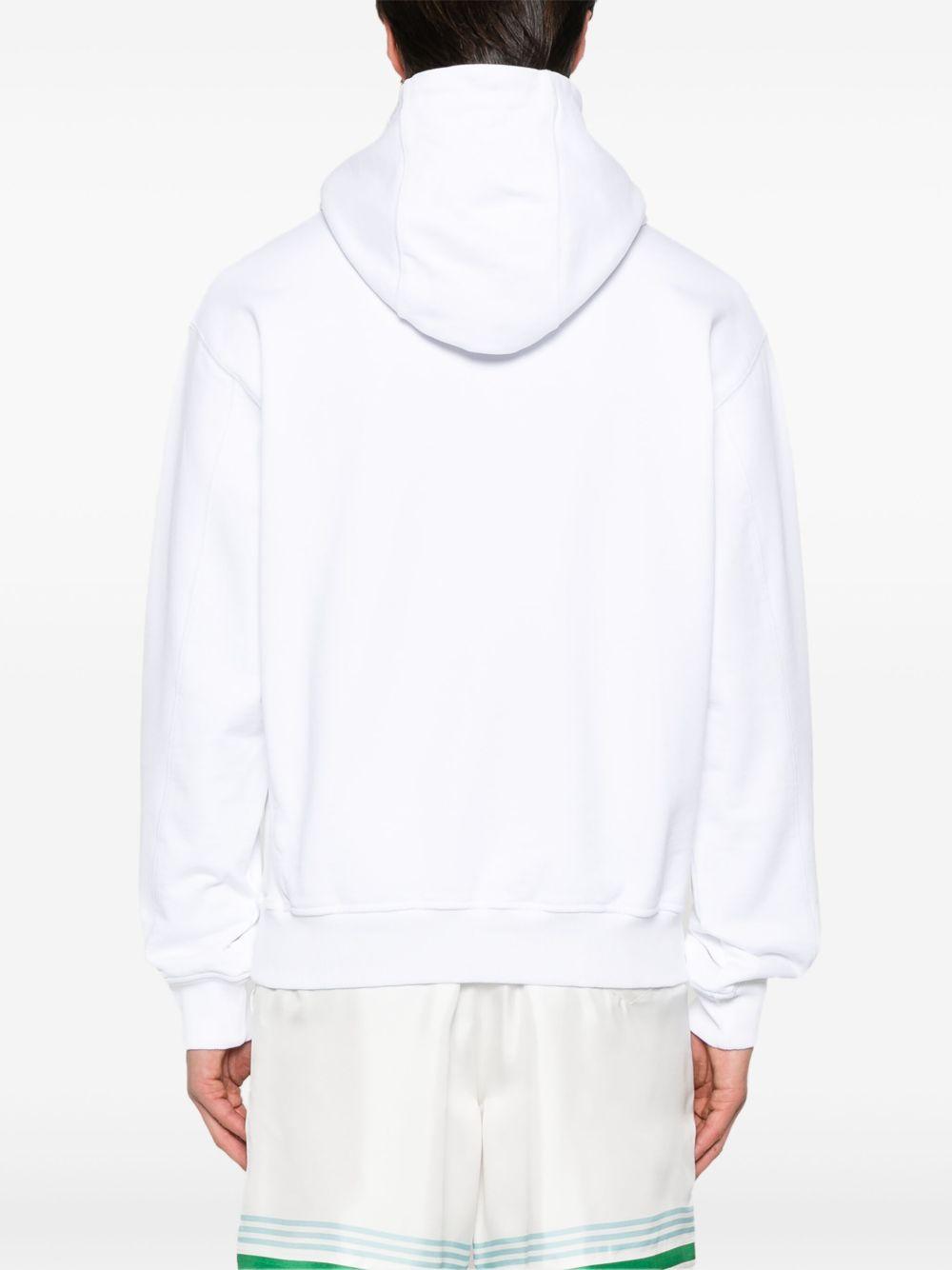 logo-embroidered hoodie Product Image