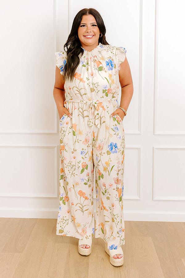 Tuscany Villa Floral Jumpsuit Curves Product Image