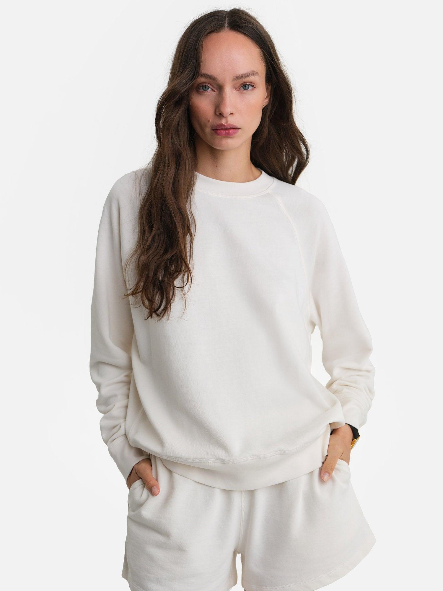 Organic Lightweight Terry Raglan Sweatshirt Female Product Image