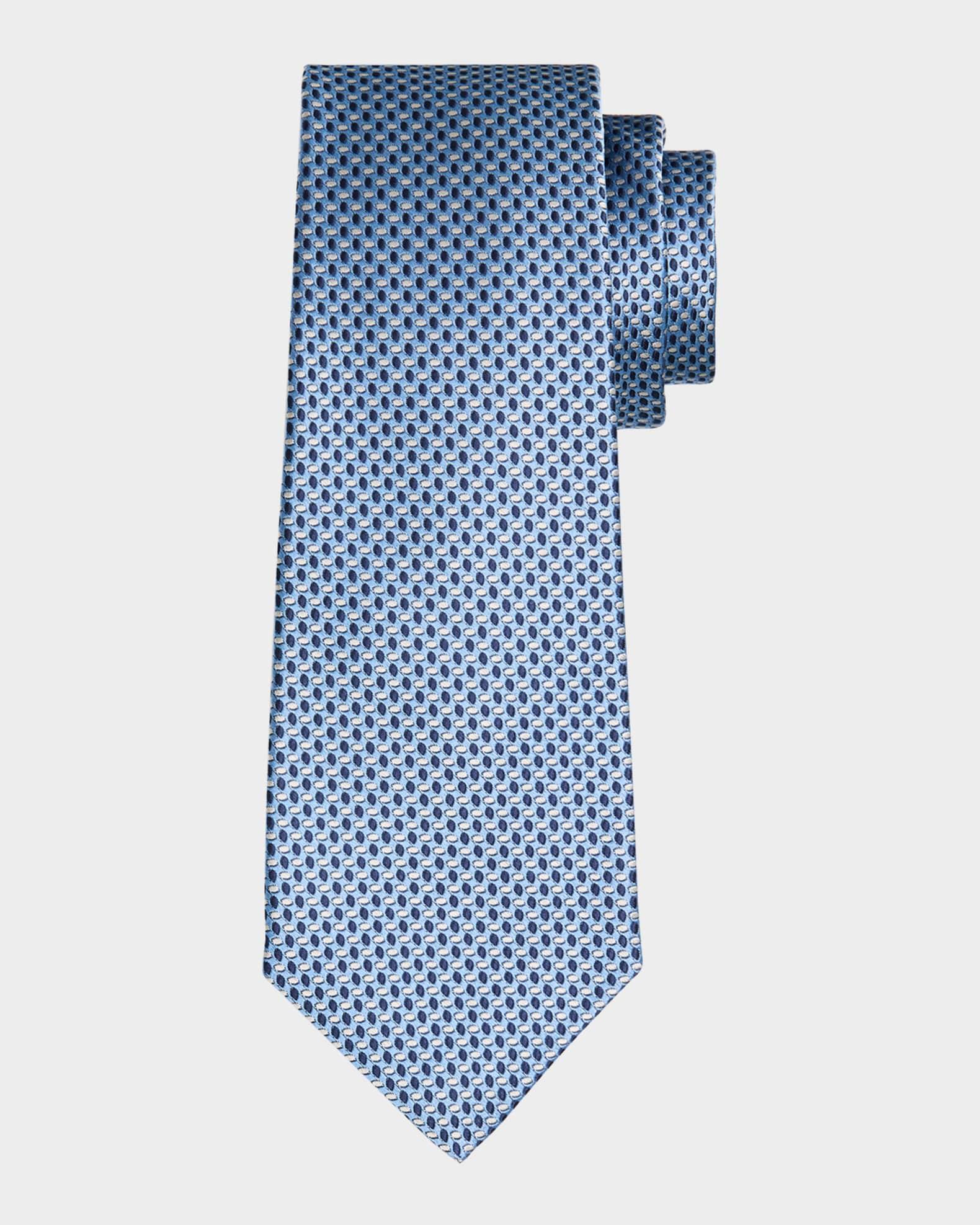 Men's Silk Woven Ovals Seven-Fold Tie Product Image