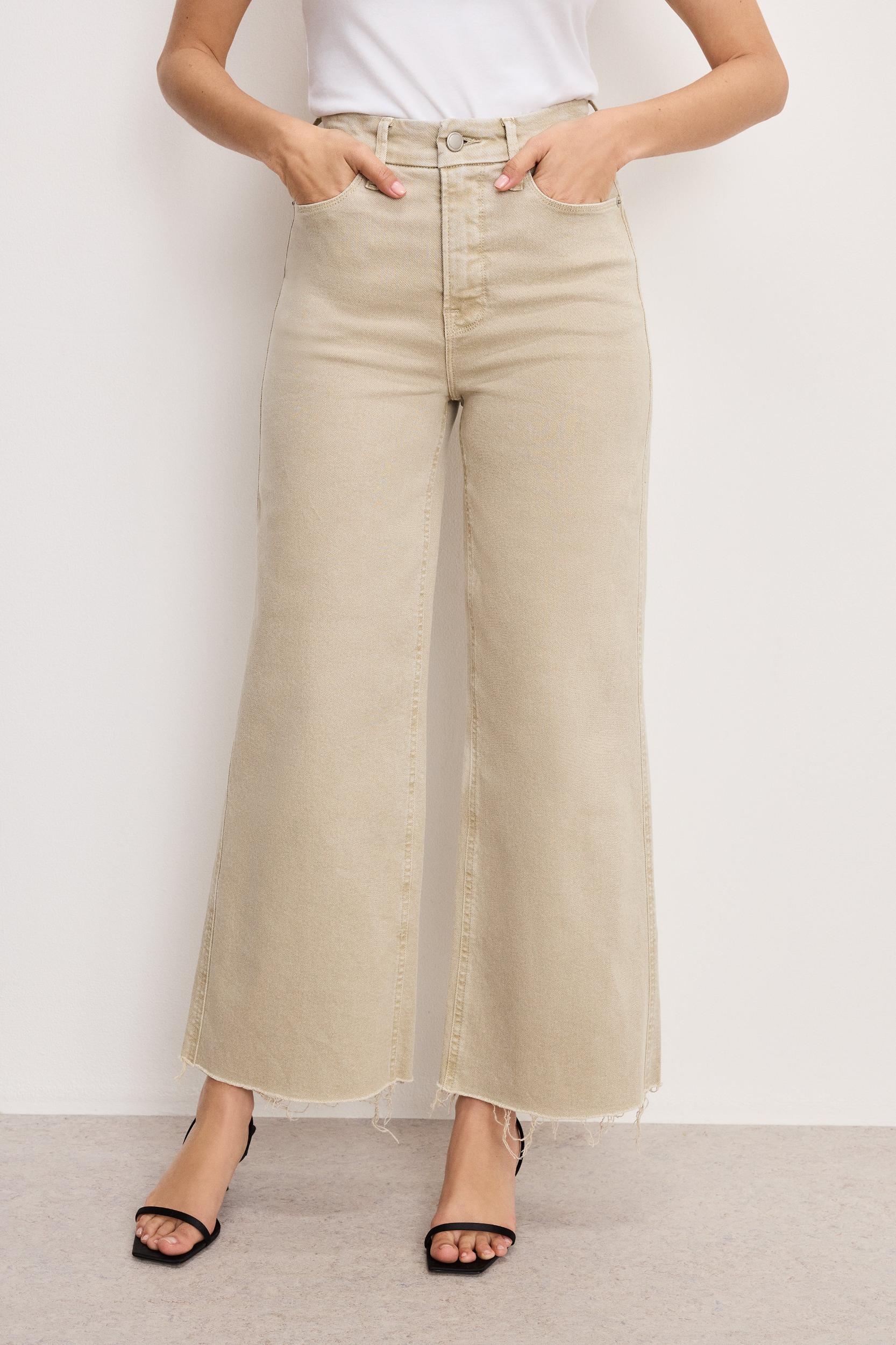 GOOD SKATE WIDE CROPPED JEANS | DUNE001 Product Image