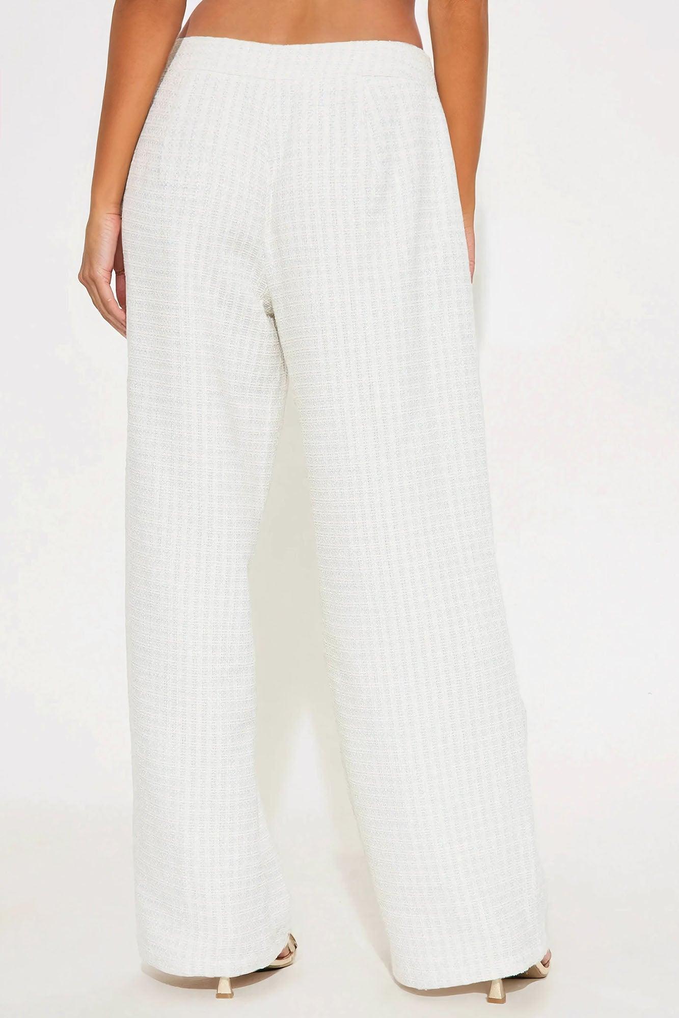 Shantay Tweed Pant - Ivory Product Image
