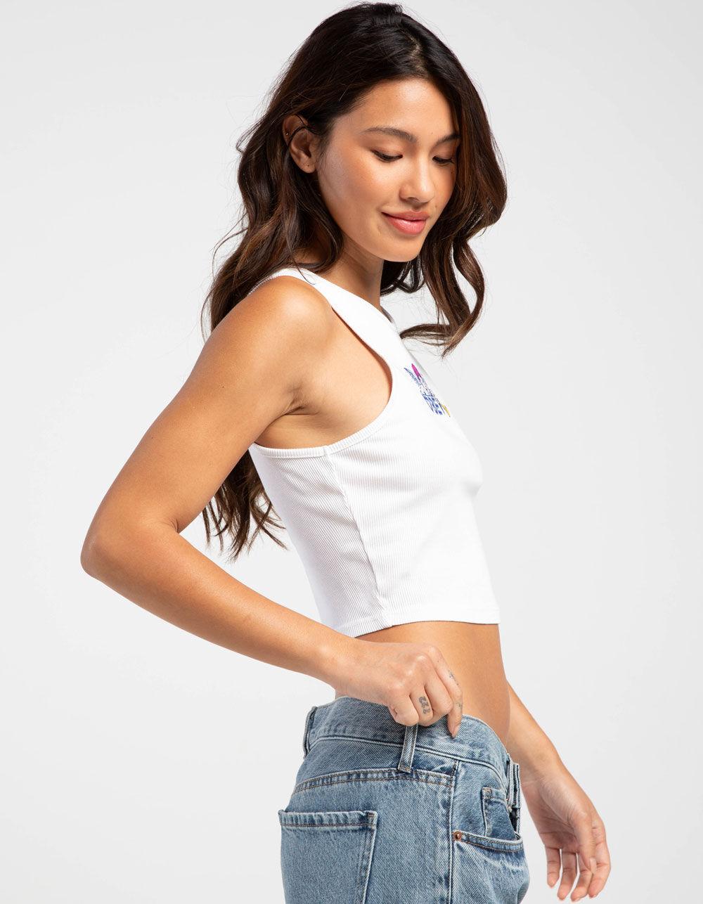 OBEY Cherub Heart Womens Tank Top - WHITE Product Image