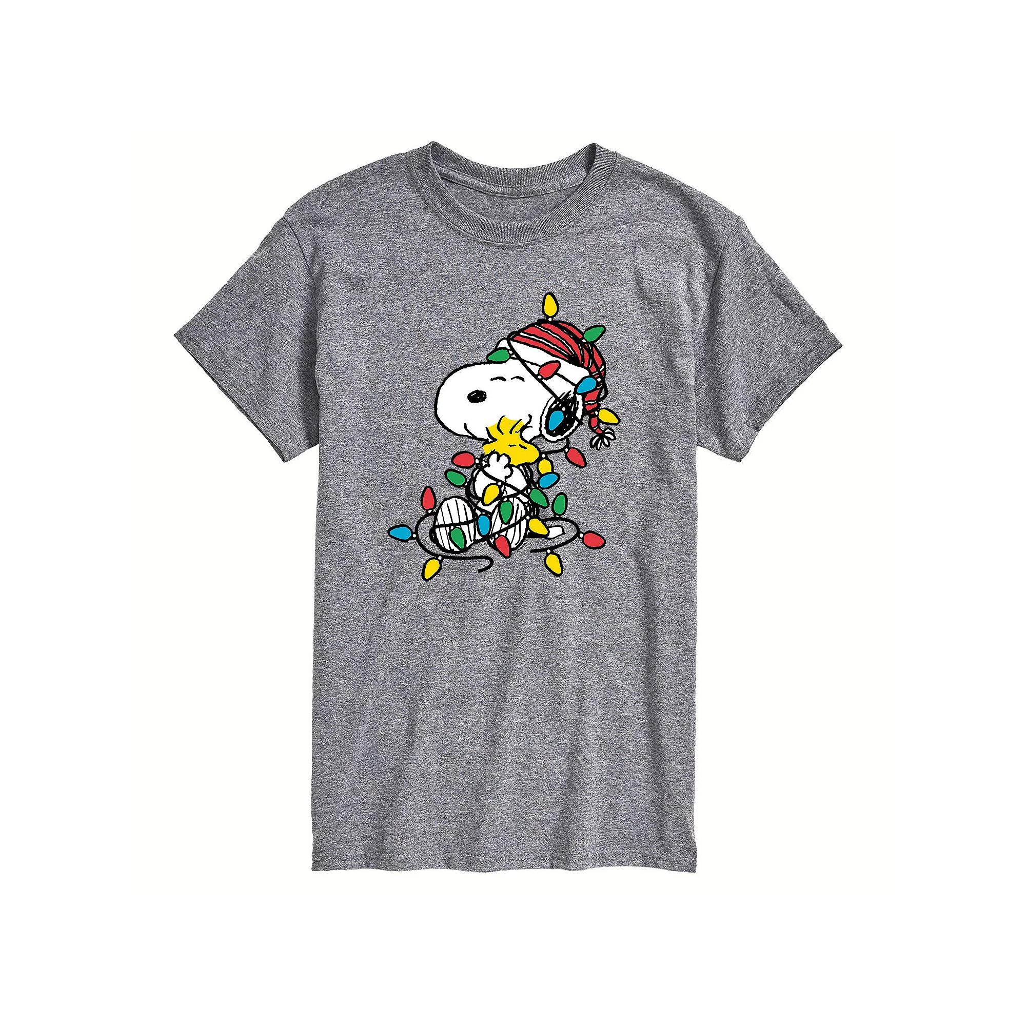Men's Peanuts Christmas Lights Tee,  Product Image