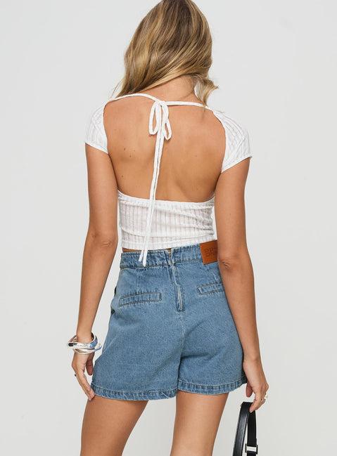 Bentiez Denim Skort Mid Wash Product Image