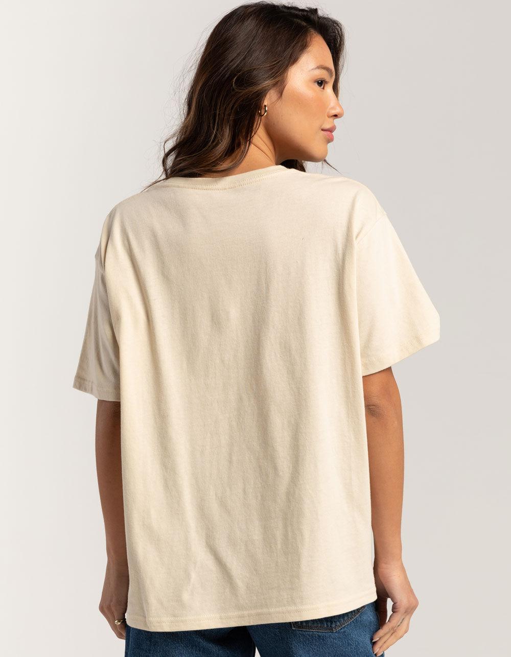 WRANGLER Surf Palm Womens Girlfriend Tee - CREAM Product Image