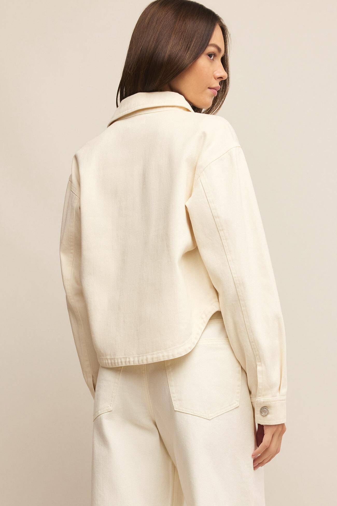 All Day Cropped Denim Jacket Product Image