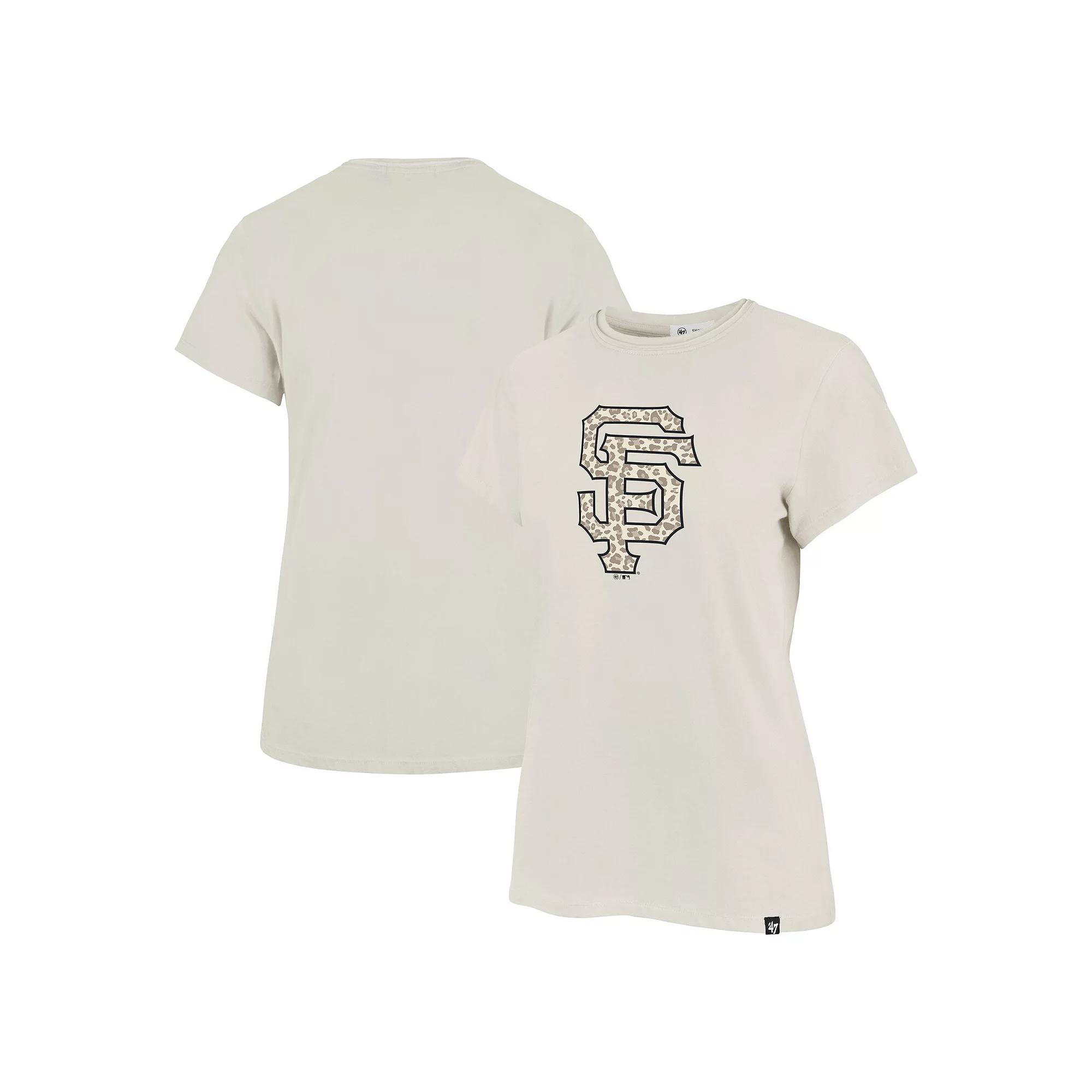 Women's '47 Oatmeal San Francisco Giants Imprint Frankie T-Shirt,  Product Image
