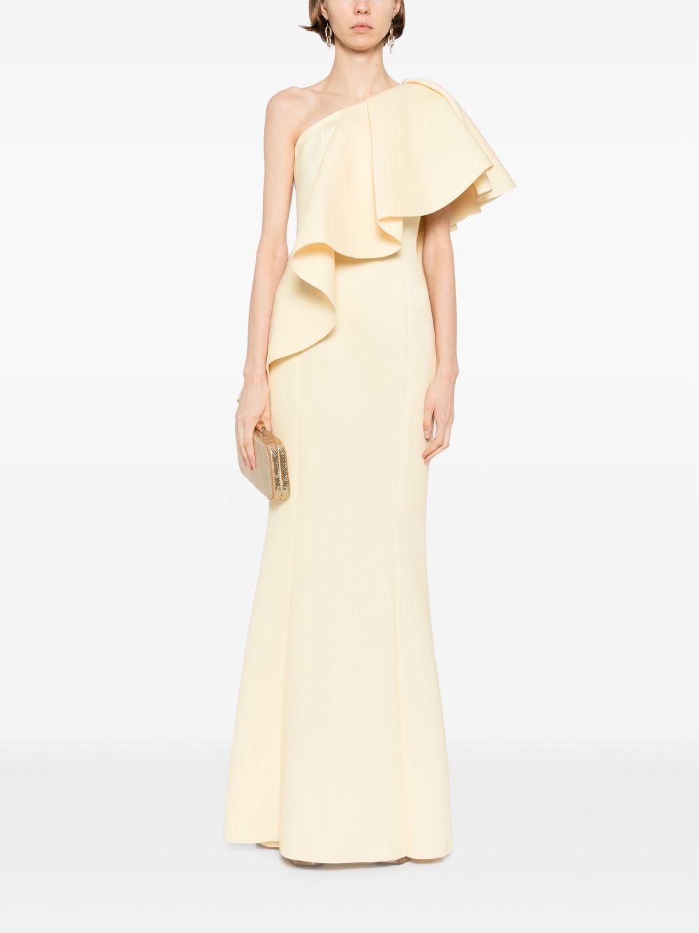 ruffled scuba dress Product Image