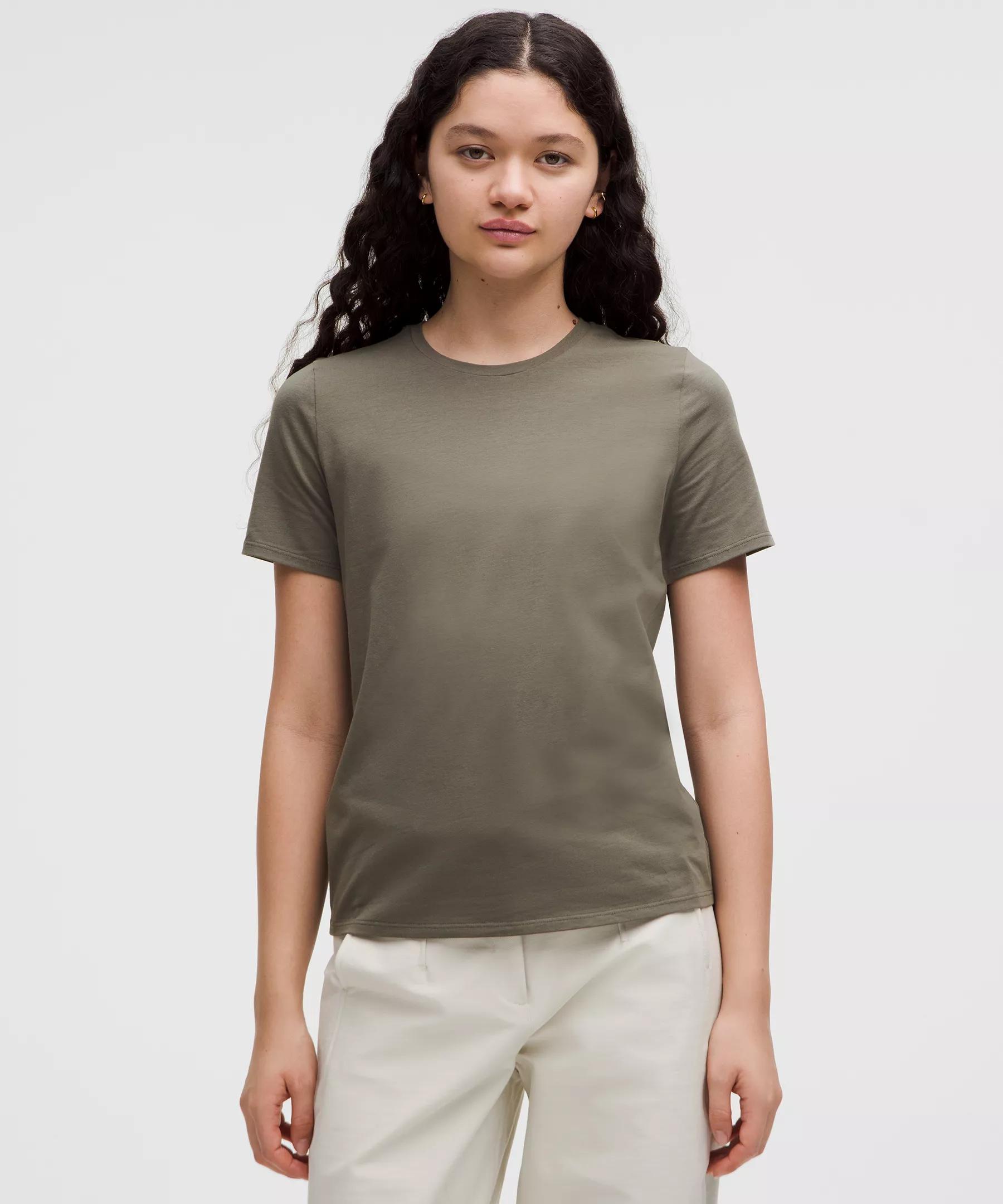 Organic Cotton Straight-Hem Crewneck T-Shirt Product Image