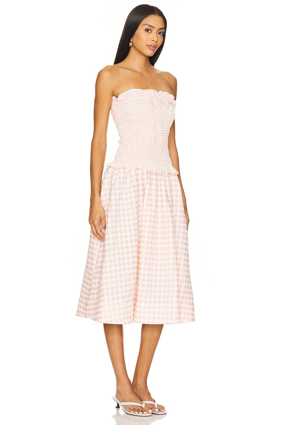 Petal Gingham Midi Dress For Love & Lemons Product Image