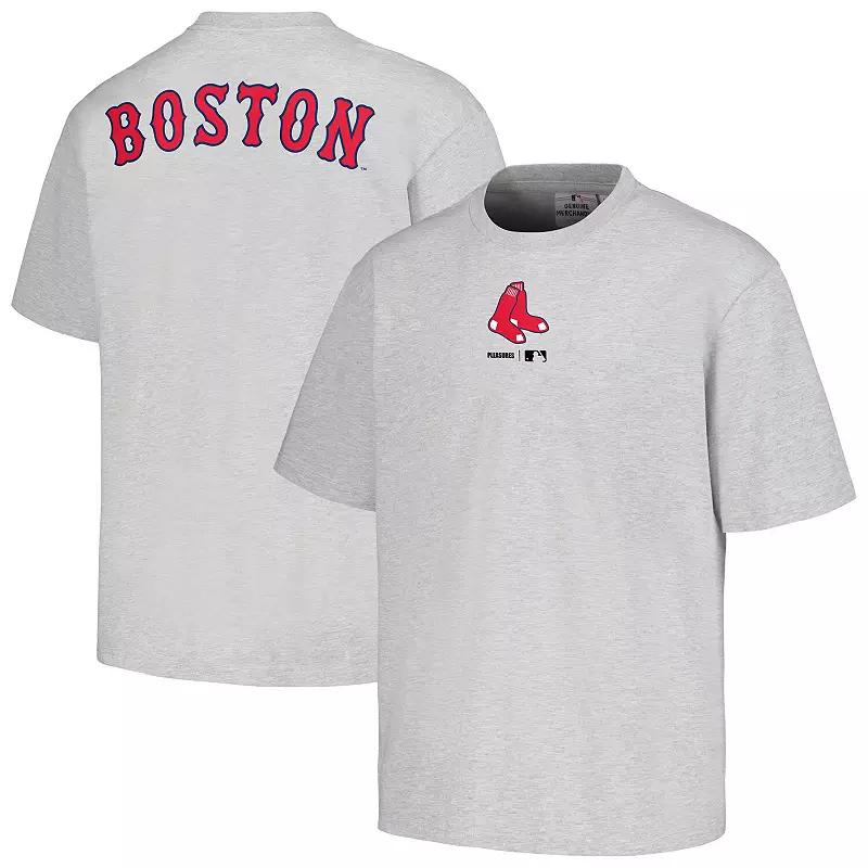 Mens PLEASURES Gray Boston Red Sox Mascot T-Shirt Product Image