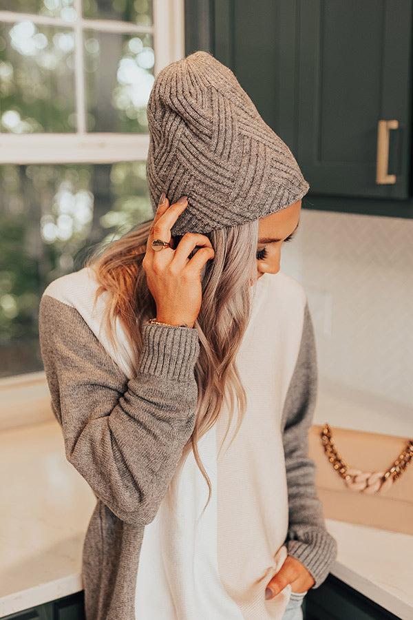 Upper East Side Views Beanie In Grey Product Image