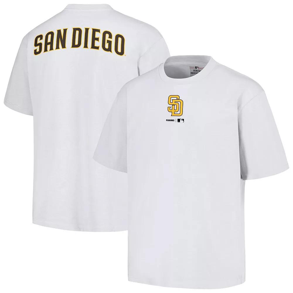 Men's PLEASURES White San Diego Padres Mascot T-Shirt,  Product Image