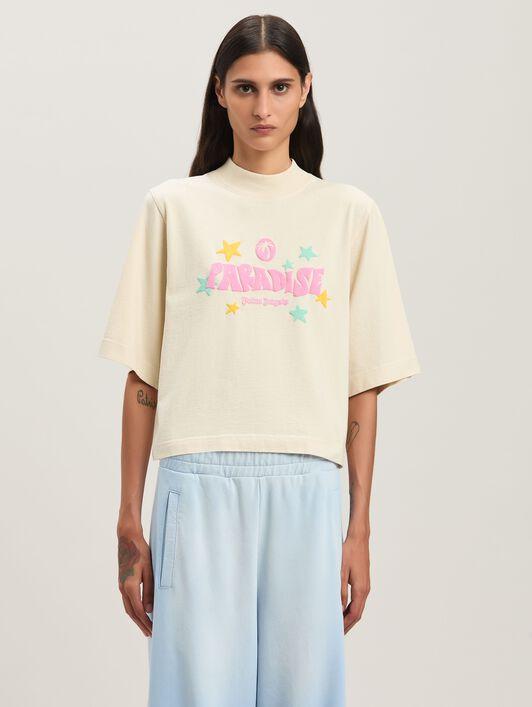PARADISE PALM CROPPED TEE Product Image