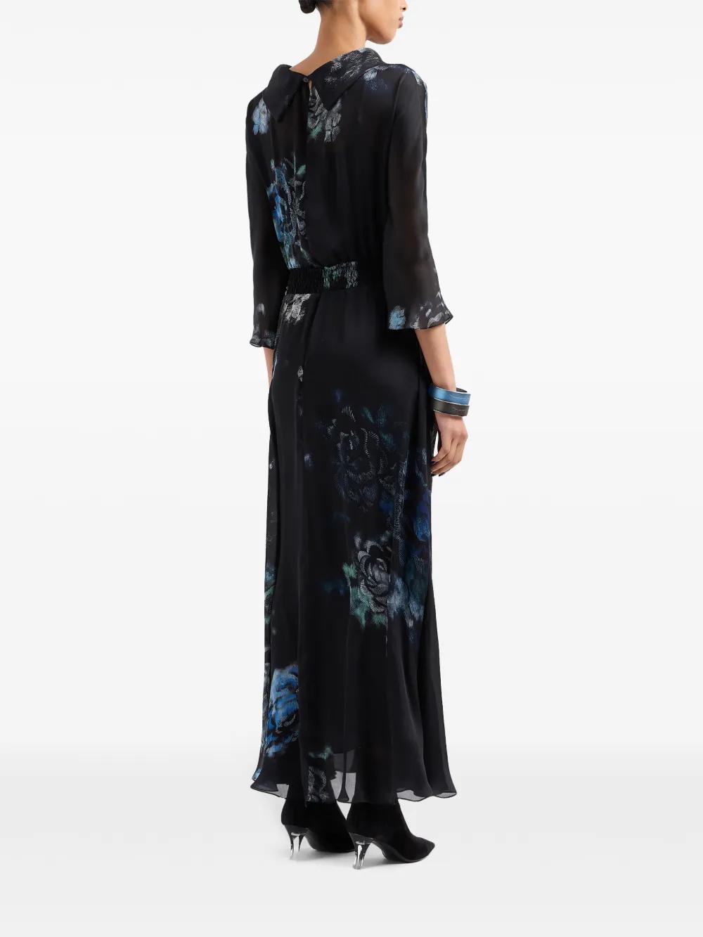floral-print silk maxi dress  Product Image
