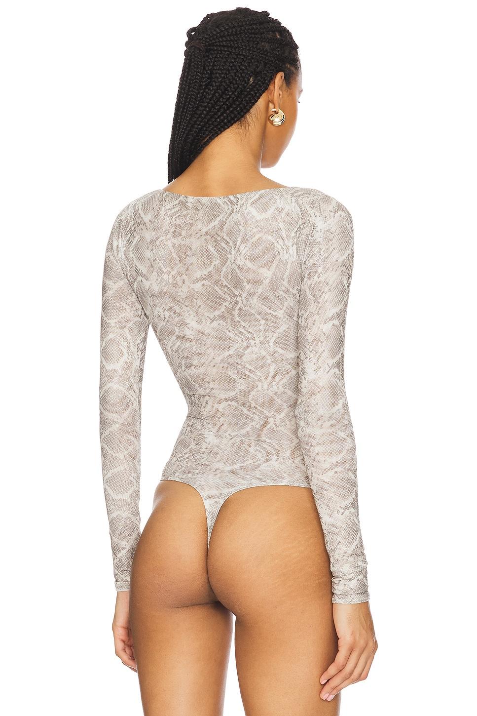 Mesh Boatneck Bodysuit Good American Product Image
