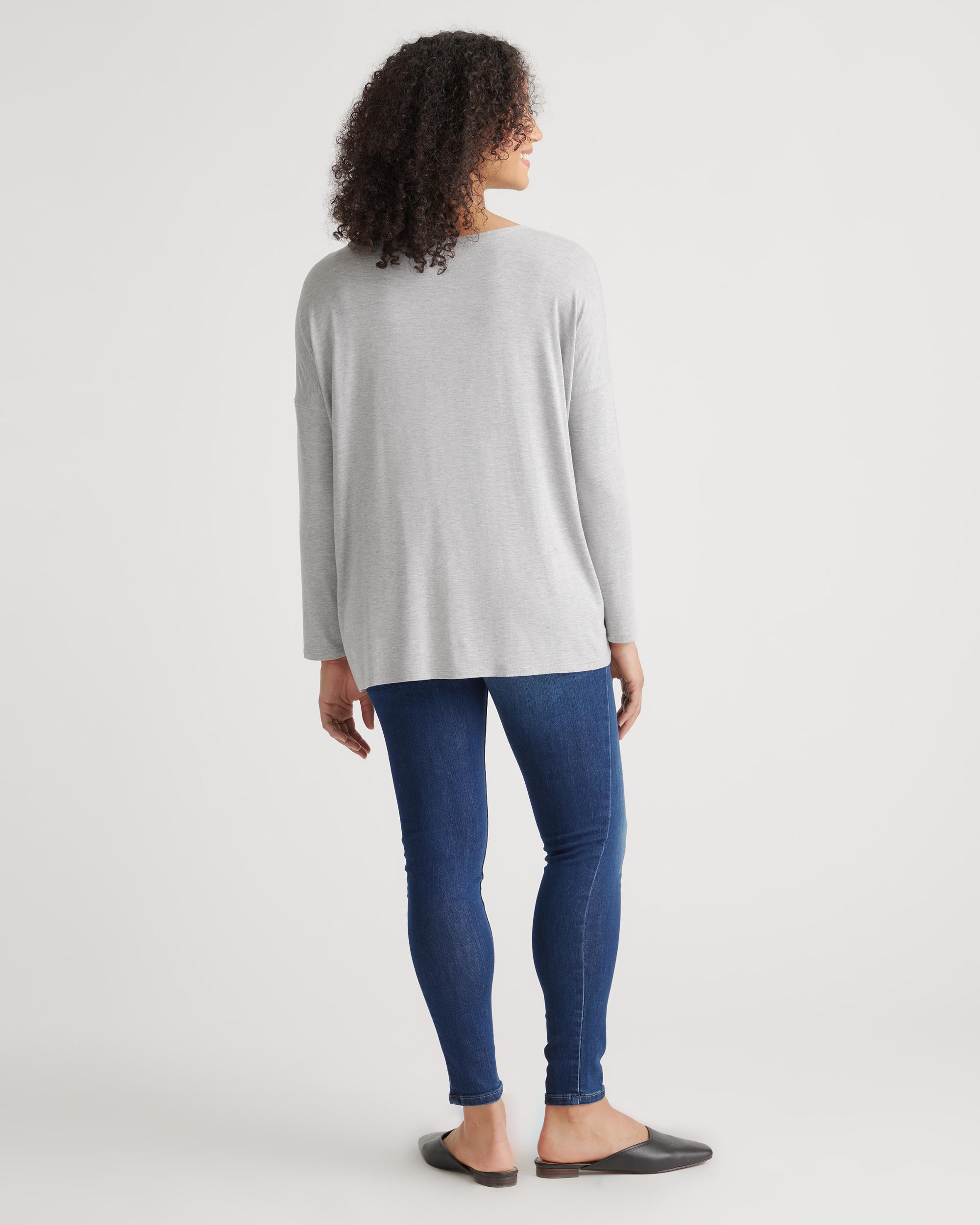 Quince | Women's Bamboo Jersey Maternity Long Sleeve T-Shirt Product Image