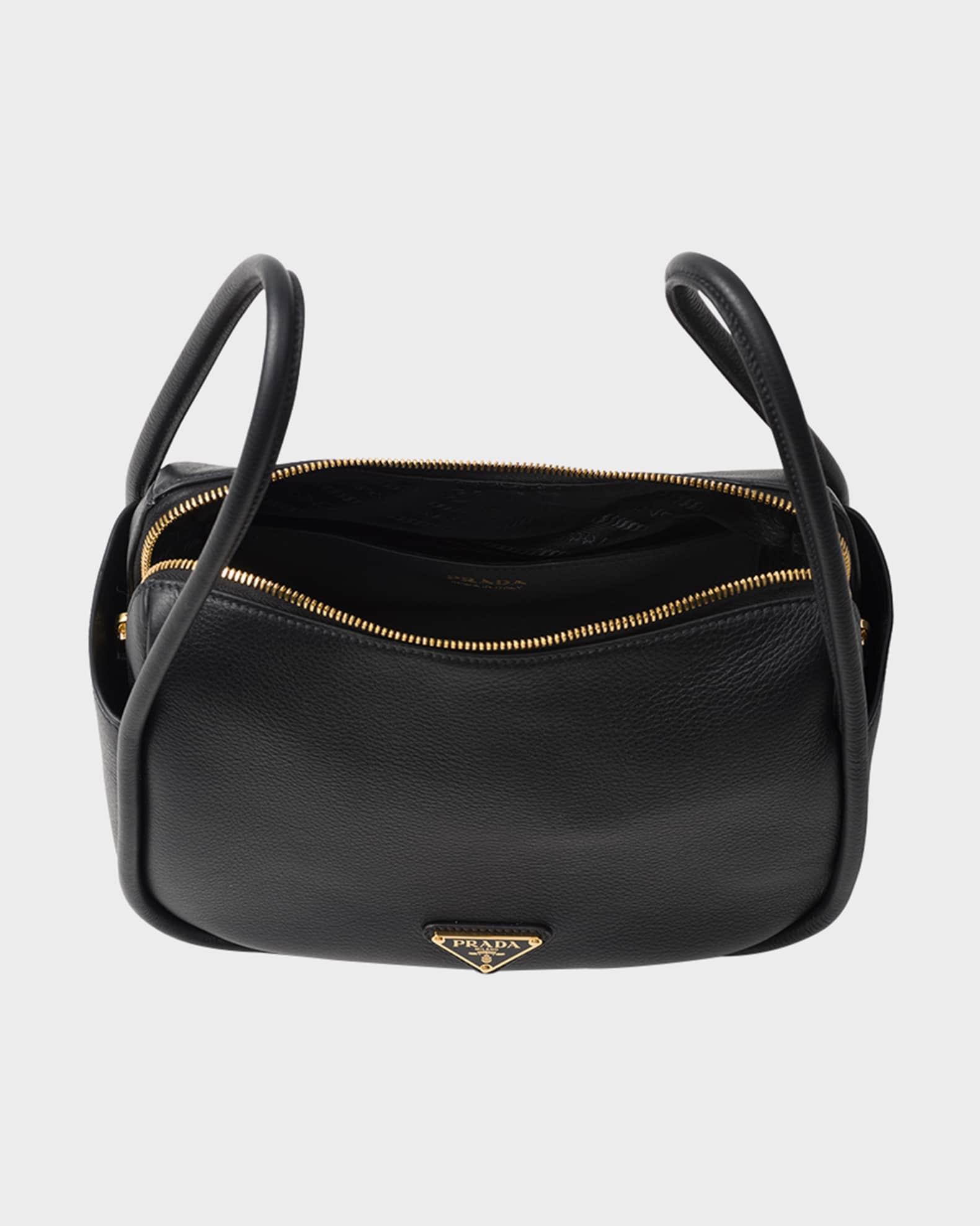 Flou Zip Leather Top-Handle Bag Product Image