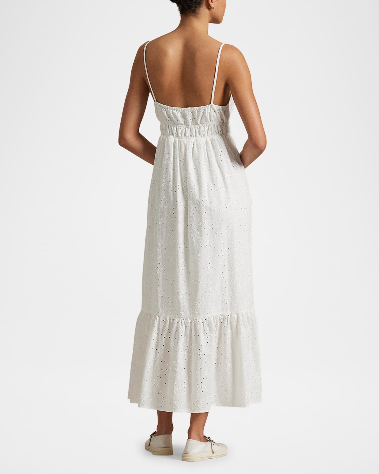 Eyelet Voile Sleeveless Dress Product Image