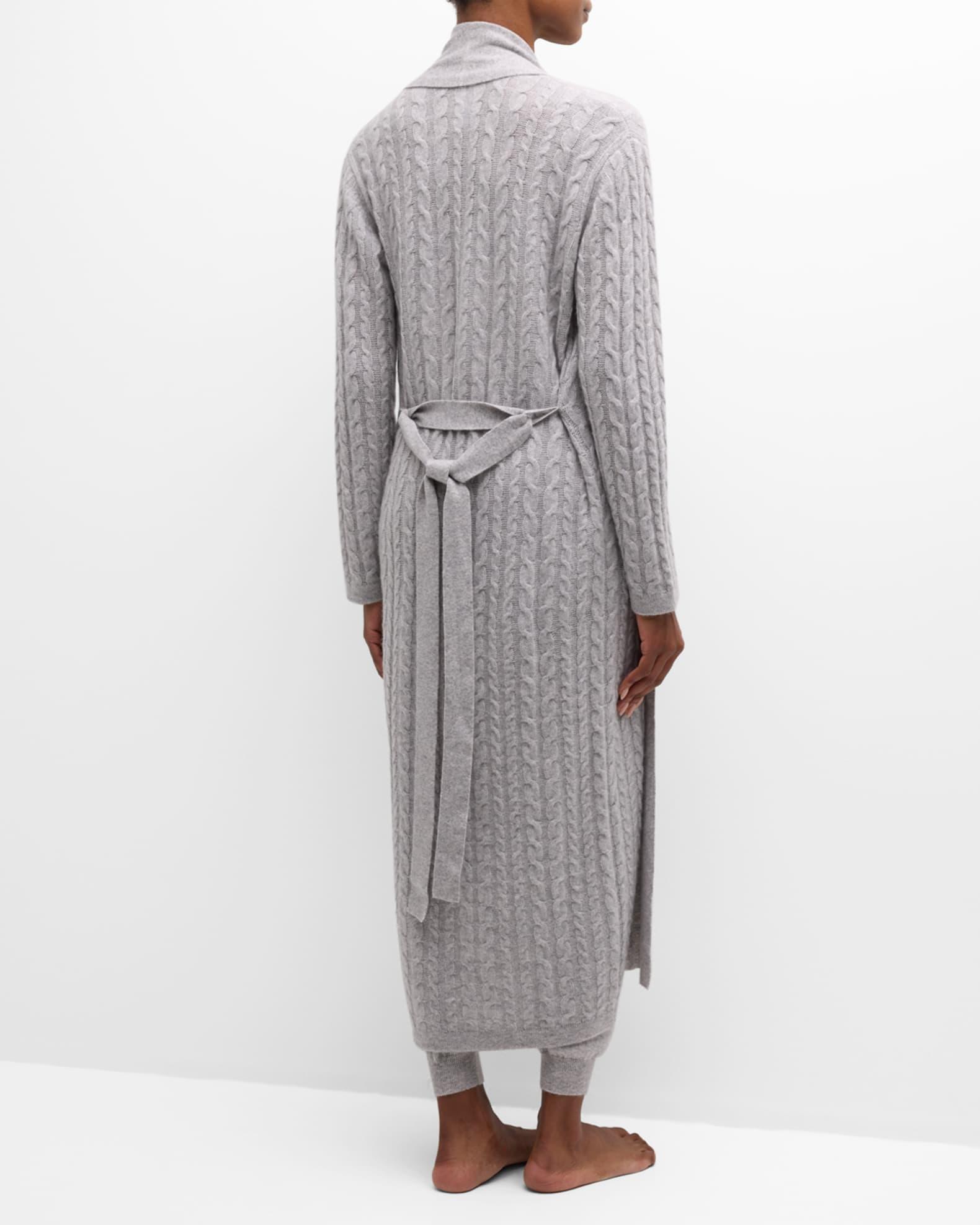 Cashmere Cable-Knit Robe Product Image