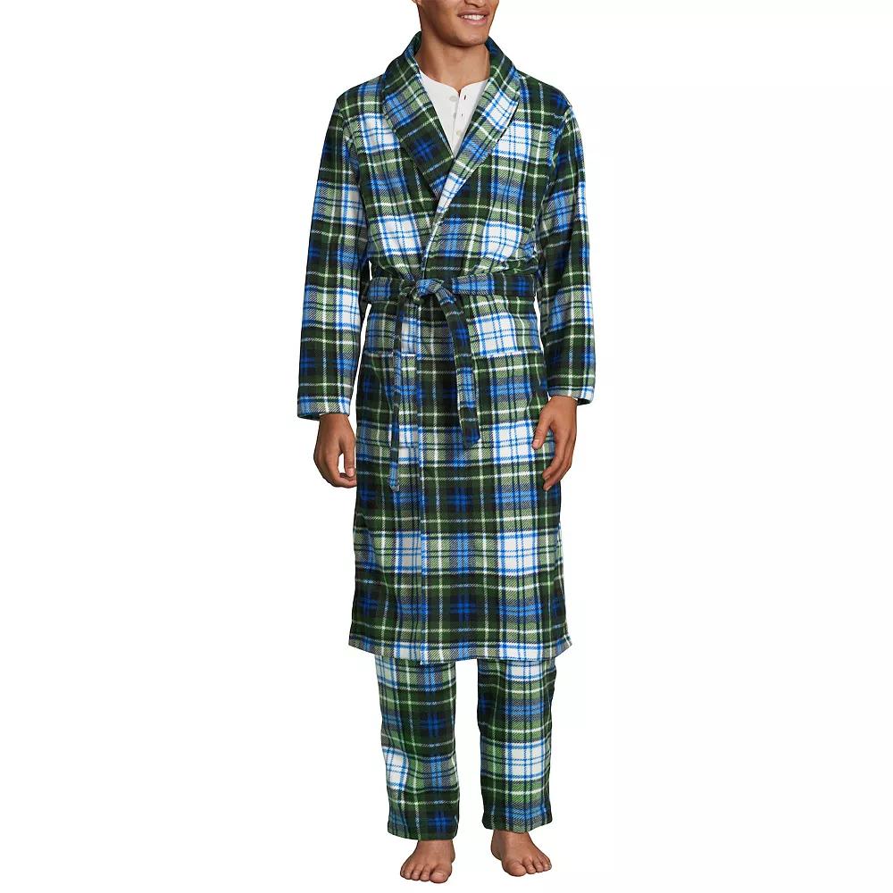 Men's Lands' End Fleece Robe,  Product Image