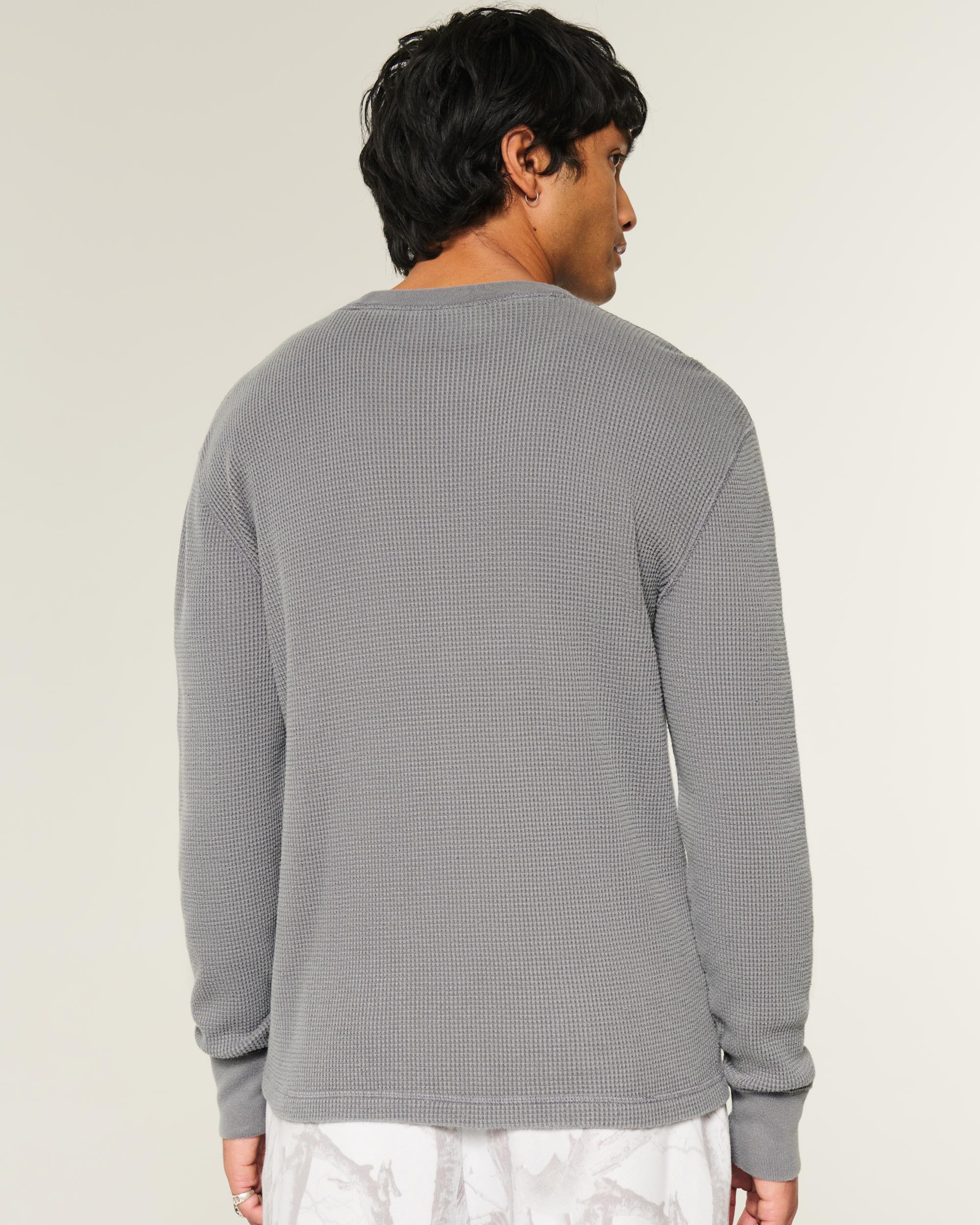 Long-Sleeve Thermal Crew T-Shirt Product Image