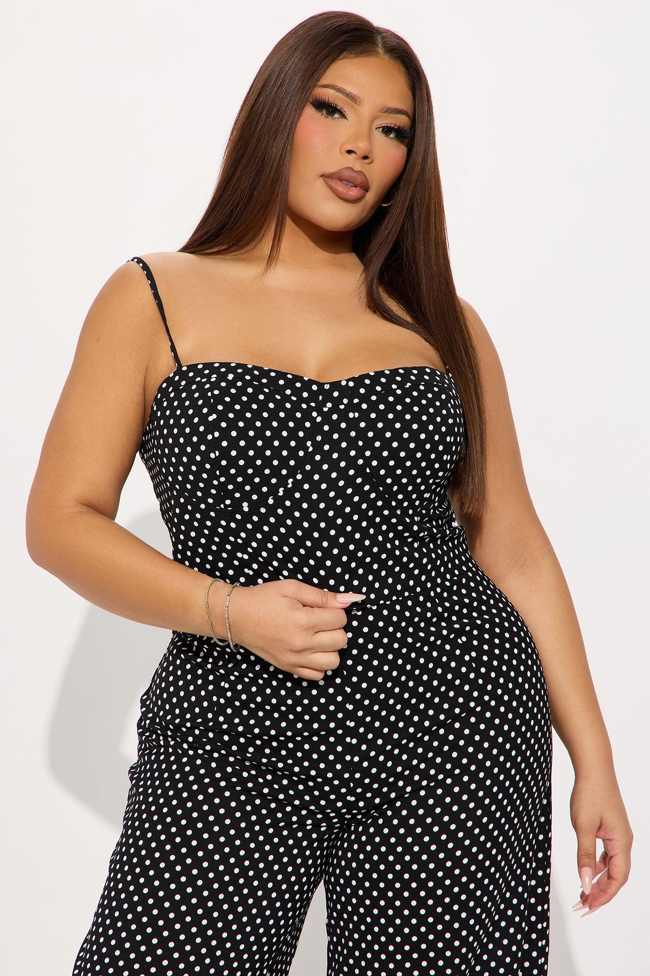 Payton Polka Dot Pant Set - Black/White Product Image