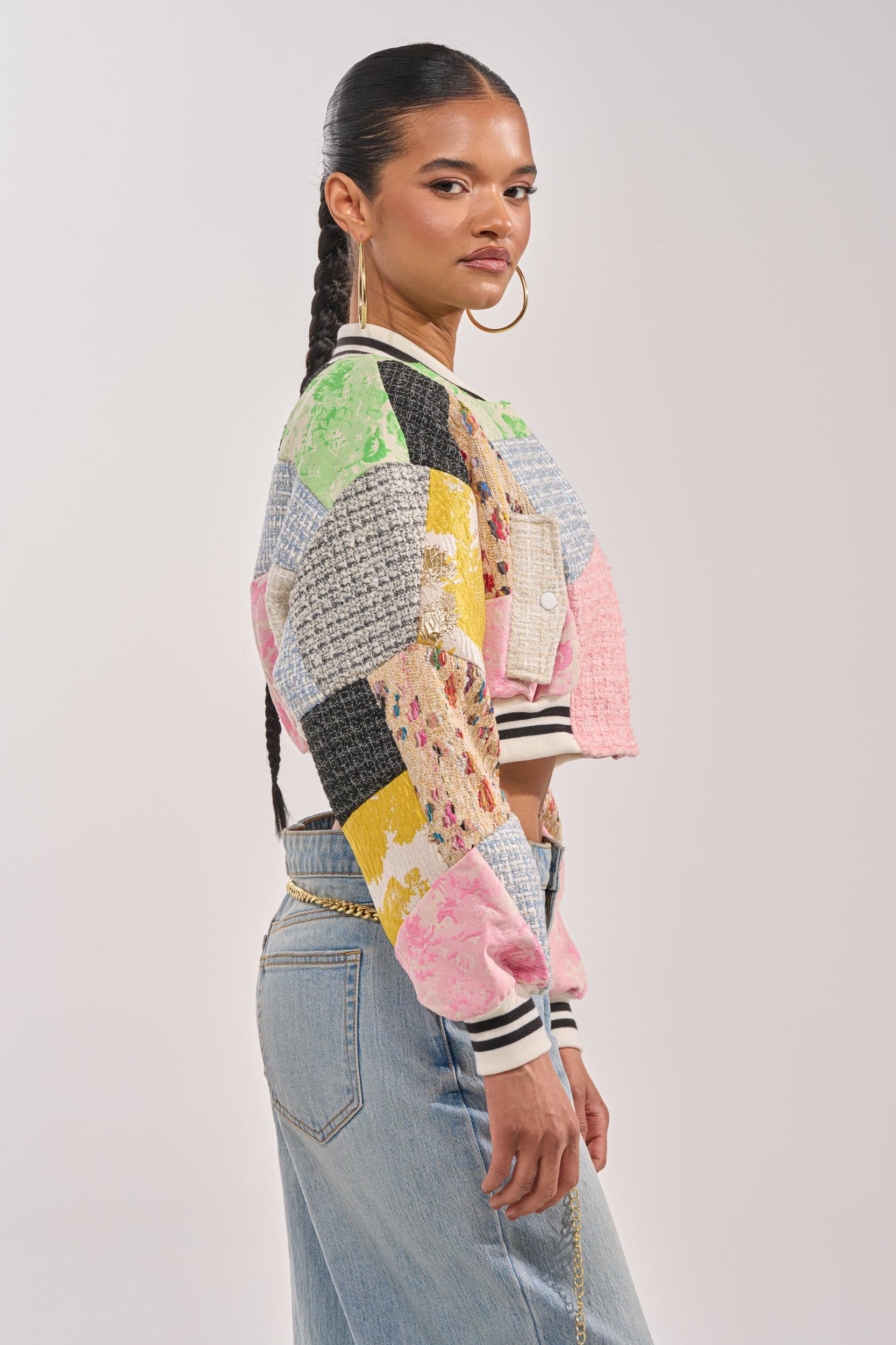 ESTELLE PATCHWORK BOMBER Product Image