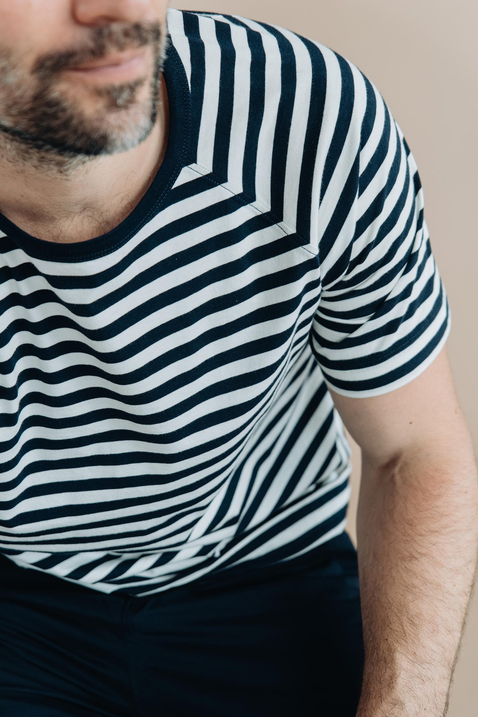 Supima Stripe Raglan Tee Product Image