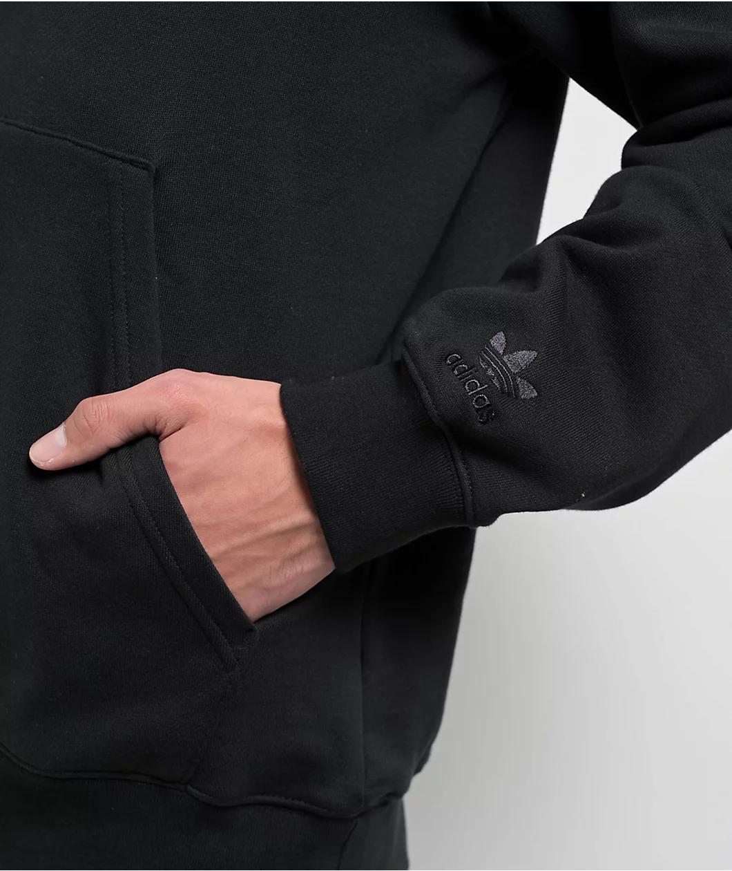 adidas Originals Trefoil Street Black Hoodie Product Image