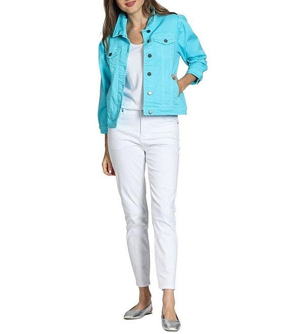 APNY Puff Sleeve Jean Jacket Product Image