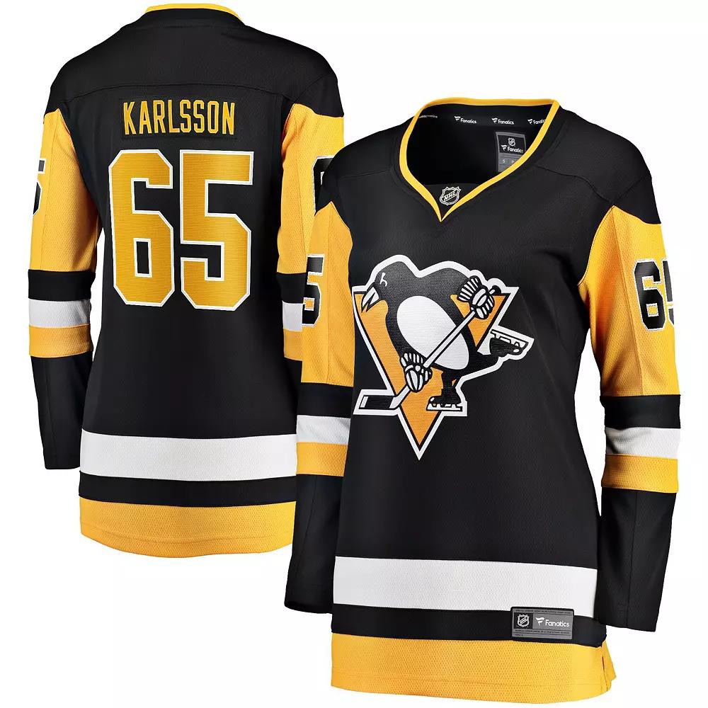 Women's Fanatics Branded Erik Karlsson Black Pittsburgh Penguins Home Breakaway Jersey, Size: XL Product Image