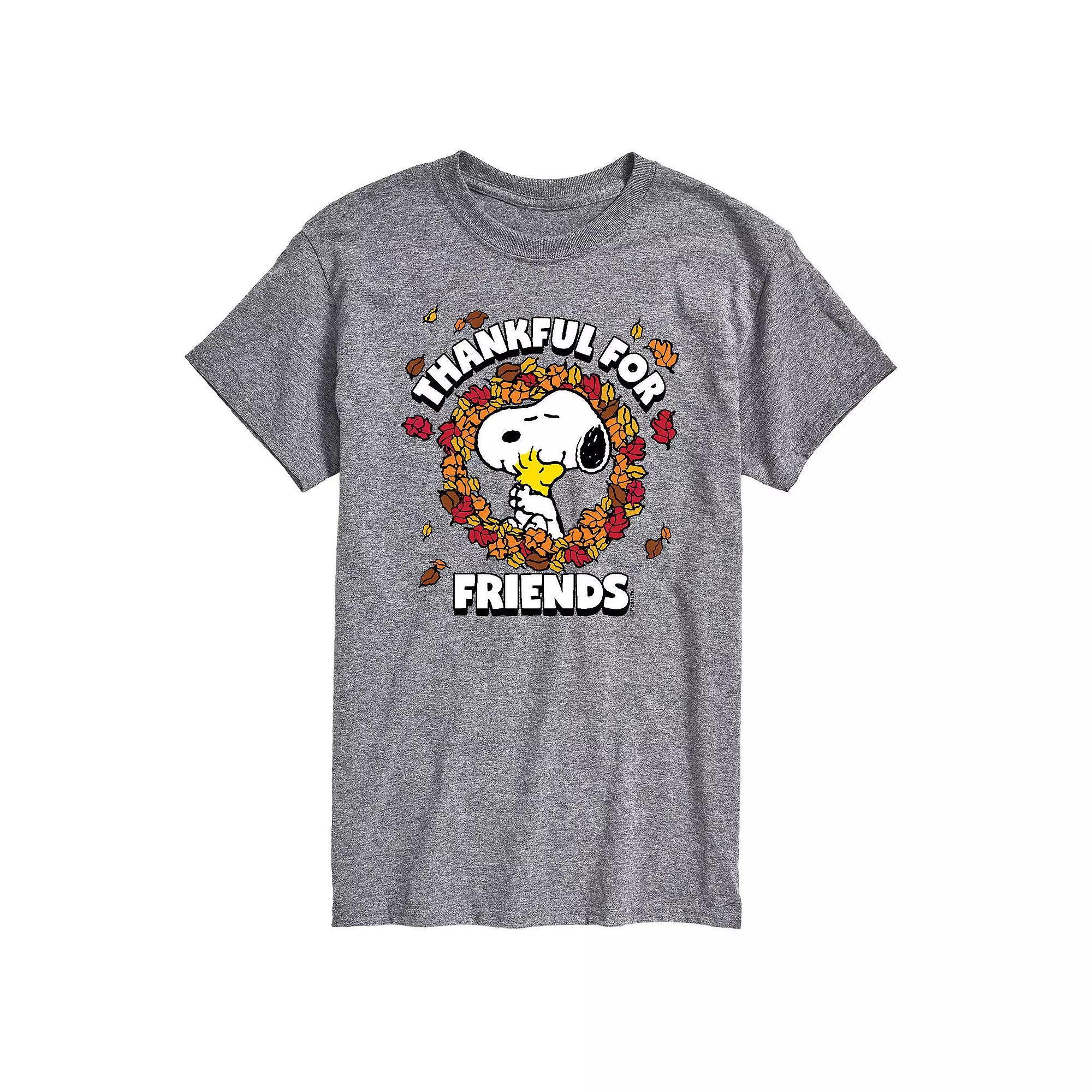 Men's Peanuts Thankful For Friends Tee,  Product Image