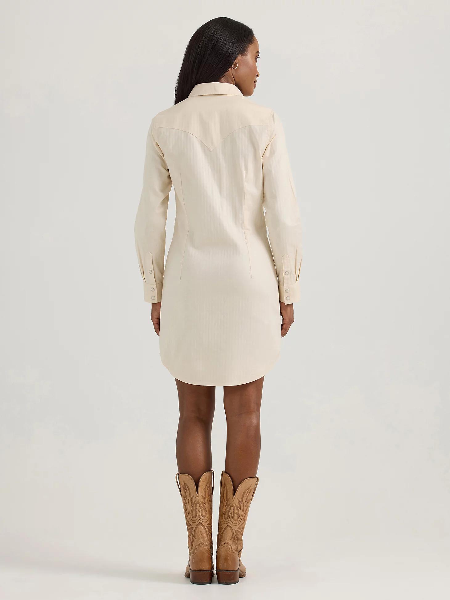 Women's Embroidered Wildflower Western Snap Shirt Dress | Women's DRESSES & JUMPSUITS | Wrangler® Product Image