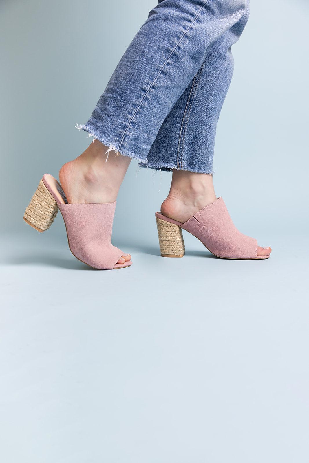 Helena Heeled Sandal in Ice Suede (Online Exclusive) Product Image